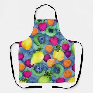 Fruits seamless pattern apron