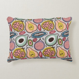Fruits seamless pattern decorative cushion
