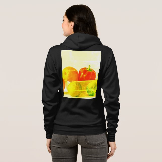 "Fruits Vegetables" Cute Photo. Buy Now Hoodie (Back Full)