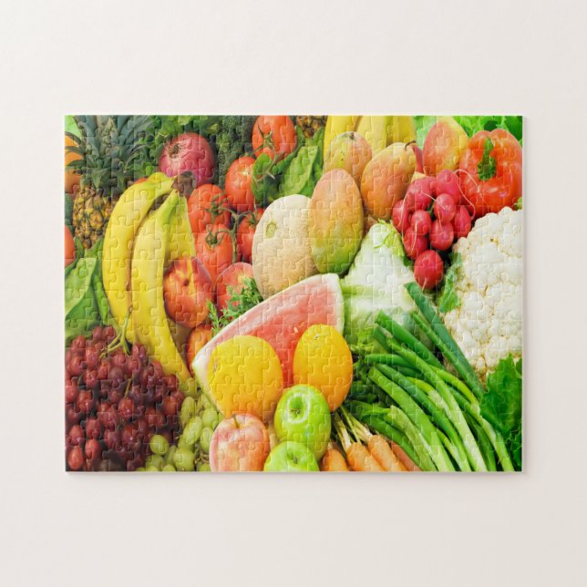 Fruits & Vegetables Lovers Jigsaw Puzzle (Horizontal)