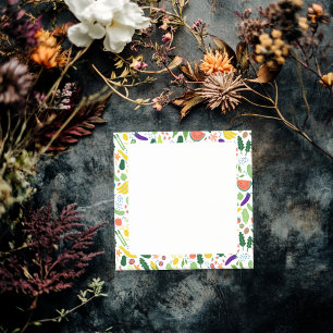 Fruits & Veggies Food CUSTOM Illustration Chef  Post-it Notes