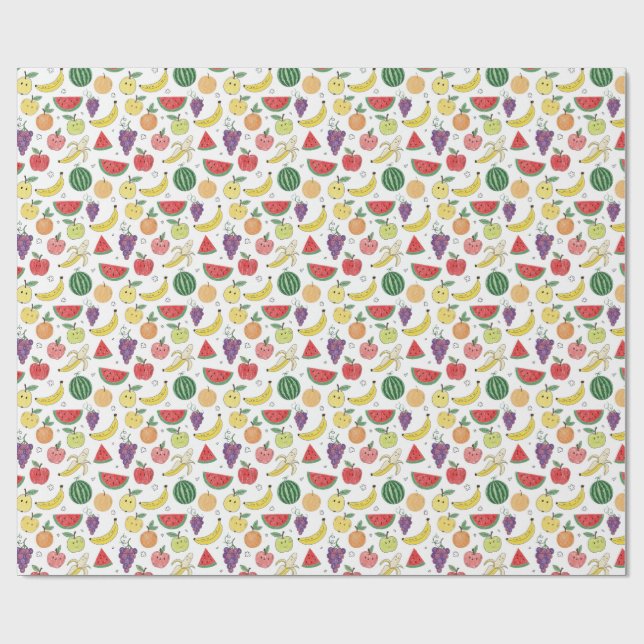 fruits wrapping paper (Flat)