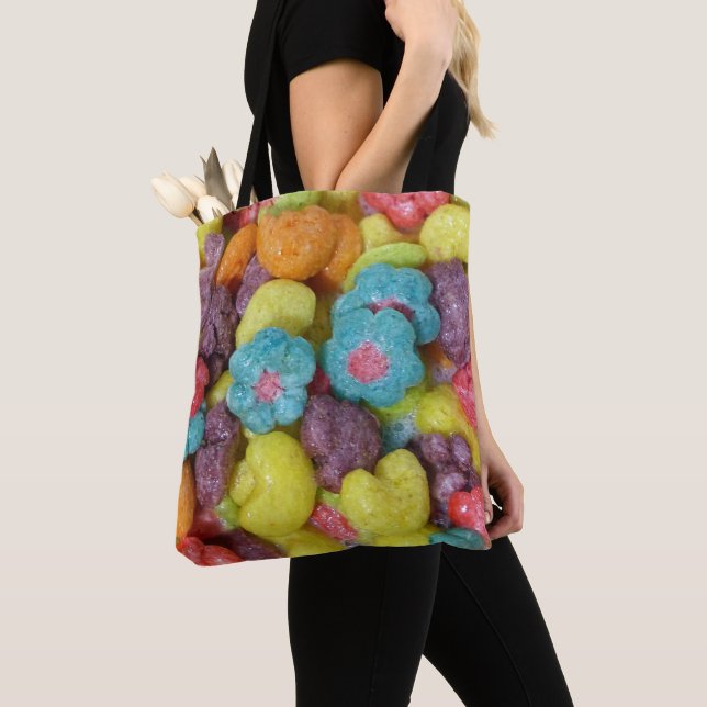 Fruity Cereal Tote Bag (Close Up)