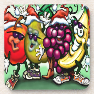 Fruity Christmas Coaster