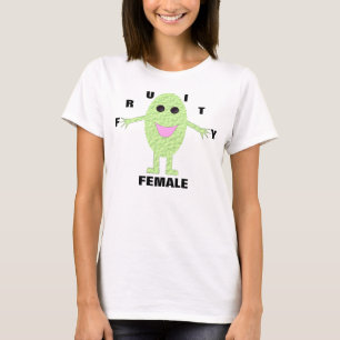 Fruity Female Happy Green Grape Ladies T Shirt