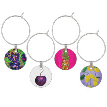 Fruity Glass Wine Charms