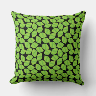 Fruity Green Limes, Black Background to Customise Cushion