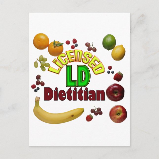 FRUITY LD - LICENSED DIETITIAN POSTCARD (Front)
