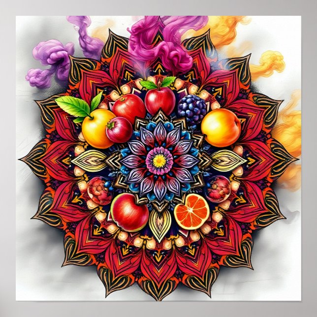 Fruity mandala poster (Front)