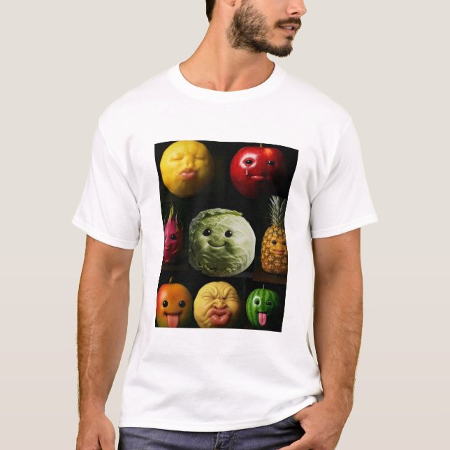 Fruity Meme T-Shirt – Gen Z Funny Graphic Tee (Front)