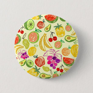 Fruity Pattern 6 Cm Round Badge