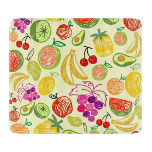 Fruity Pattern Cutting Board