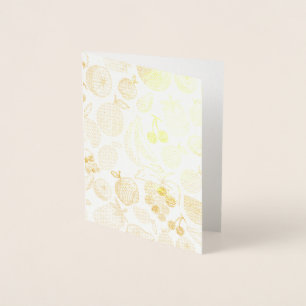 Fruity Pattern Foil Card