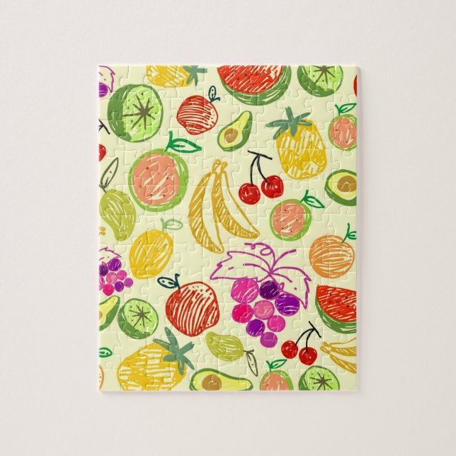 Fruity Pattern Jigsaw Puzzle (Vertical)