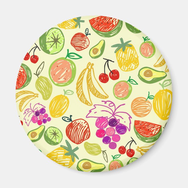 Fruity Pattern Magnet (Front)