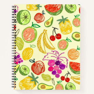 Fruity Pattern Notebook