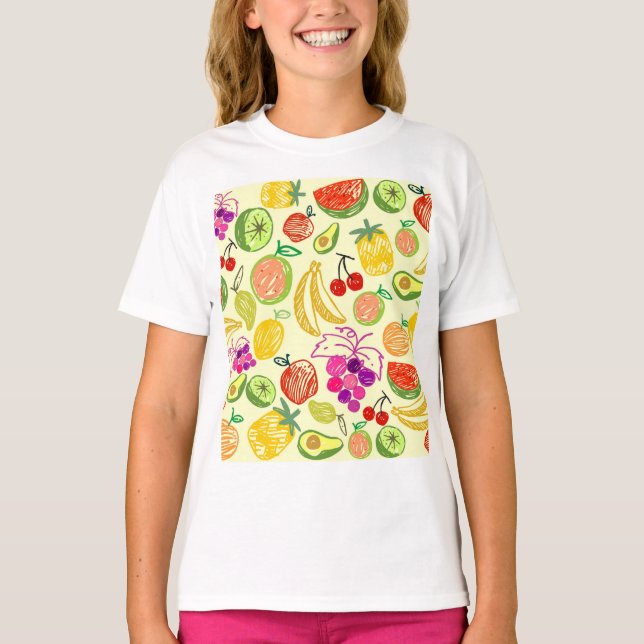 Fruity Pattern T-Shirt (Front)