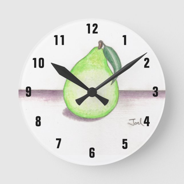 FRUITY PEAR clock (Front)