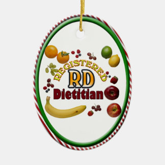 FRUITY RD REGISTERED DIETITIAN CERAMIC TREE DECORATION