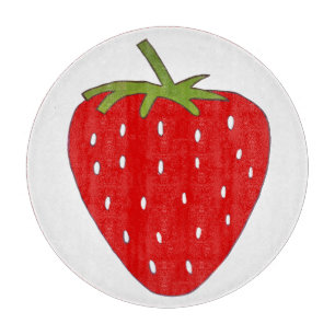 Fruity strawberry cutting board
