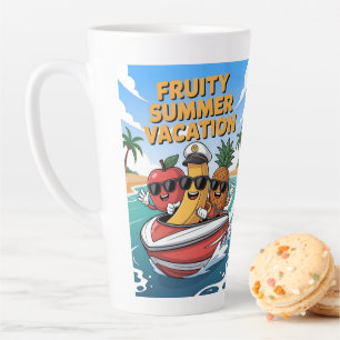 Fruity Summer Vacation Latte Mug