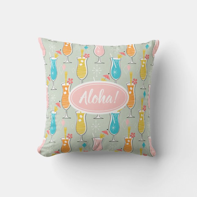 Fruity Tiki Beverages Cushion (Front)