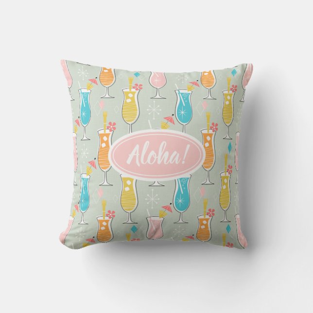 Fruity Tiki Beverages Cushion (Front)