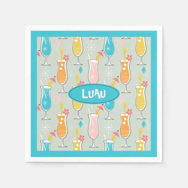 Fruity Tiki Beverages Napkin (Front)