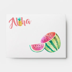 Fruity Tropical Envelope Custom Return Address