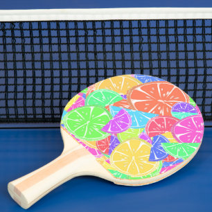 Fruity Tutti Colourful Fruit Slices Ping Pong Paddle