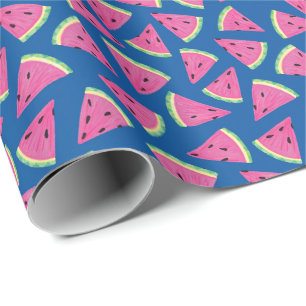 Fruity Watermelon Summer Pattern Wrapping Paper