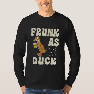 Frunk As Duck Rubber Duck Drinking Meme Humor 2 T-Shirt