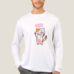 frustrated cute cat design buy now Tri-Blend shirt