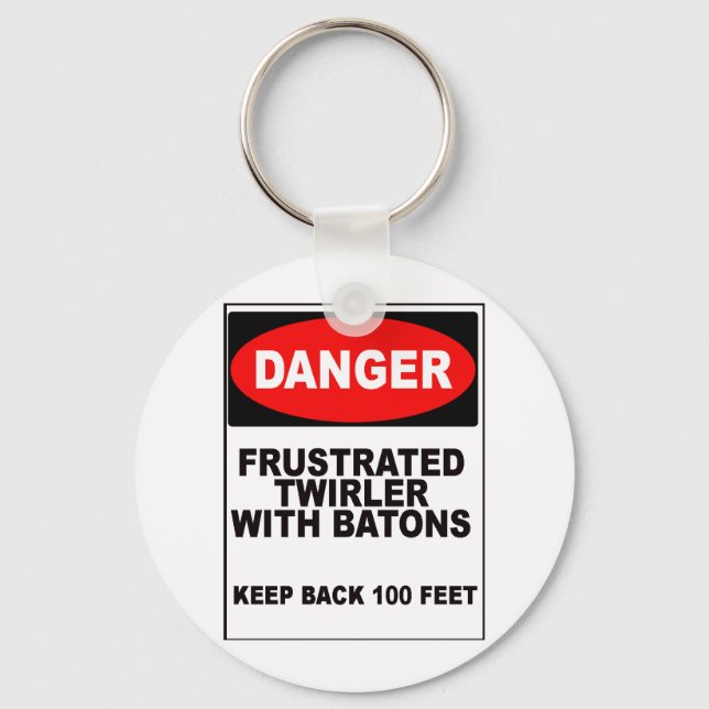 Frustrated Twirler Key Ring (Front)