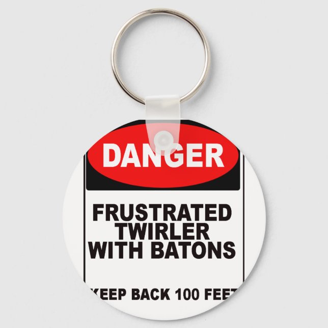 Frustrated Twirler Key Ring (Front)