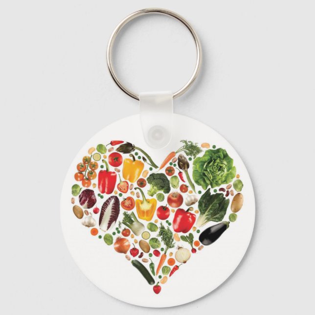 Fruta del verdor del nutricionista del llavero key ring (Front)