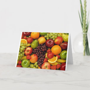 frutas and fruits card
