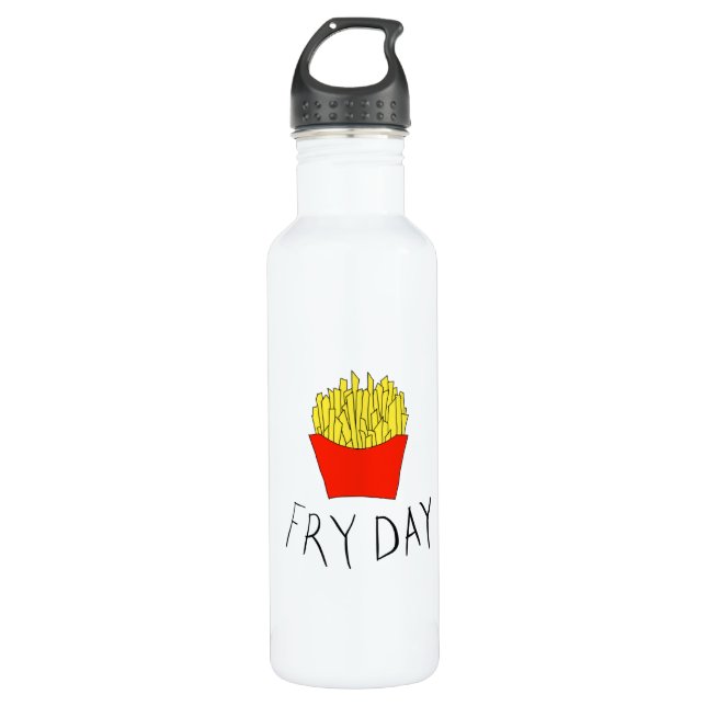 Fry day 710 ml water bottle (Front)