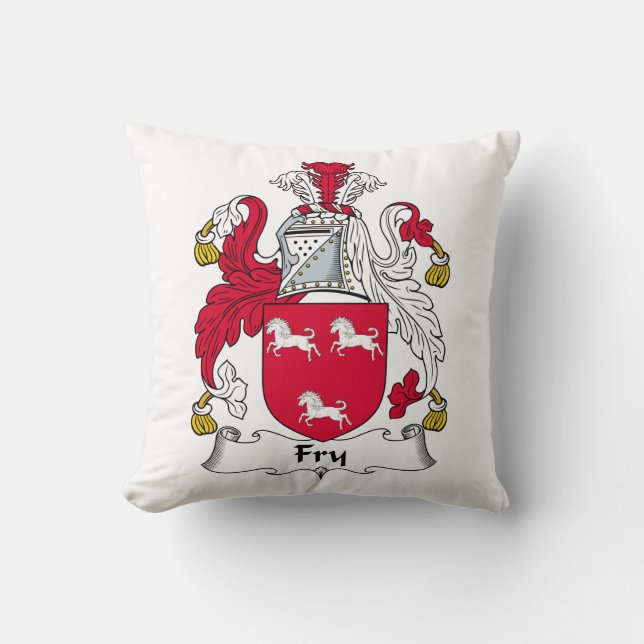 Fry Family Crest Cushion (Front)