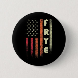 Frye Surname Funny Retro Vintage Birthday American 6 Cm Round Badge