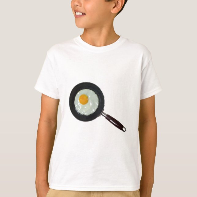 Frying pan with sunny side up egg T-Shirt (Front)