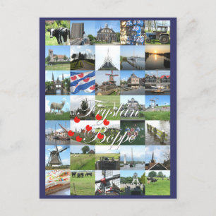 Fryslân Boppe Friesland Photo Postcard Kaart