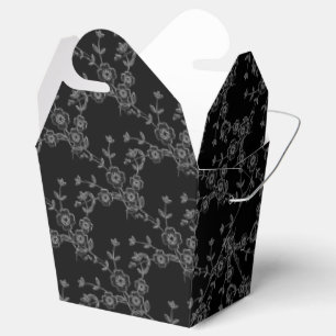 FS Style 1-Black-Silver-FAVOR BOXES take out