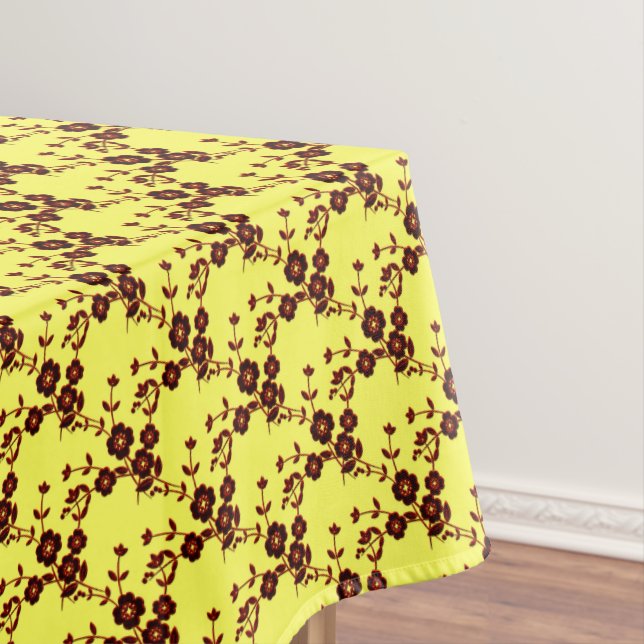 FS Style 1-Red-Yellow 2-52x70 COTTON TABLECLOTH (In Situ)