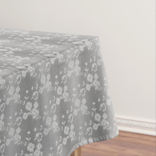 FS Style 1-Silver-White D-52x70 COTTON TABLECLOTH