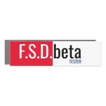 FSD beta  Car Magnet