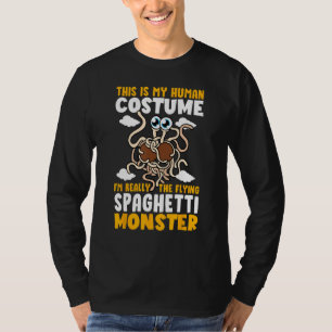 FSM My Human Costume I'm Really The Flying Spaghet T-Shirt