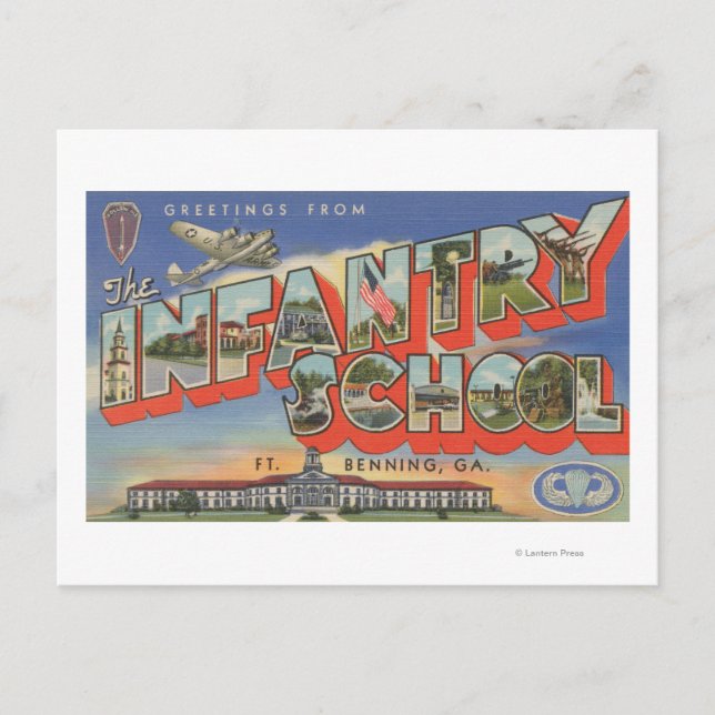 Ft. Benning, Georgia - Infantry School Postcard (Front)