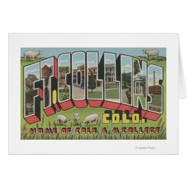 Ft. Collins, Colorado - Large Letter Scenes (Front Horizontal)