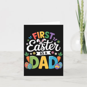Ft Easter As A Dad Holiday Retro Cute Bunny Ears Card